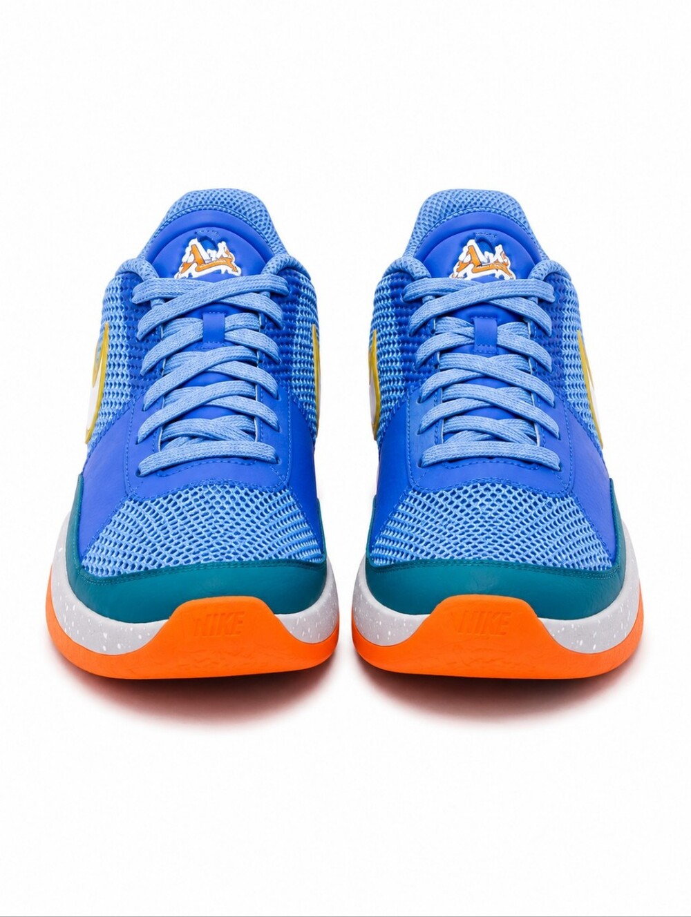 NIKE BLUE JA 1 "Backyard BBQ" BASKETBALL SNEAKERS Boys Size 7 Women's Size 8.5 - Picture 3 of 10